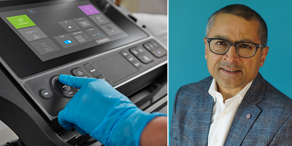 Sonosite PX control panel; Dr. Diku Mandavia, Chief Medical Officer of Fujifilm Sonosite